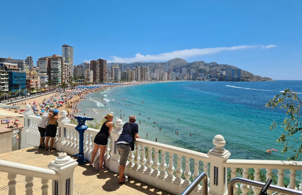 Inviting View of Benidorm Beach in Alicante, Spain